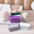 Wholesale Lovely Jewellery Packaging Gift Organizer case Luxury Velvet Travel Portable Mini Jewelry Box with Zipper