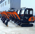 Earth-Moving Machine 3200USD 1 Ton Mini Excavator 1800KG Small Digger With Bucket and Shed Prices for Sale