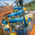 Commercial water park equipment Water slide Fiberglass swimming pool adult slide