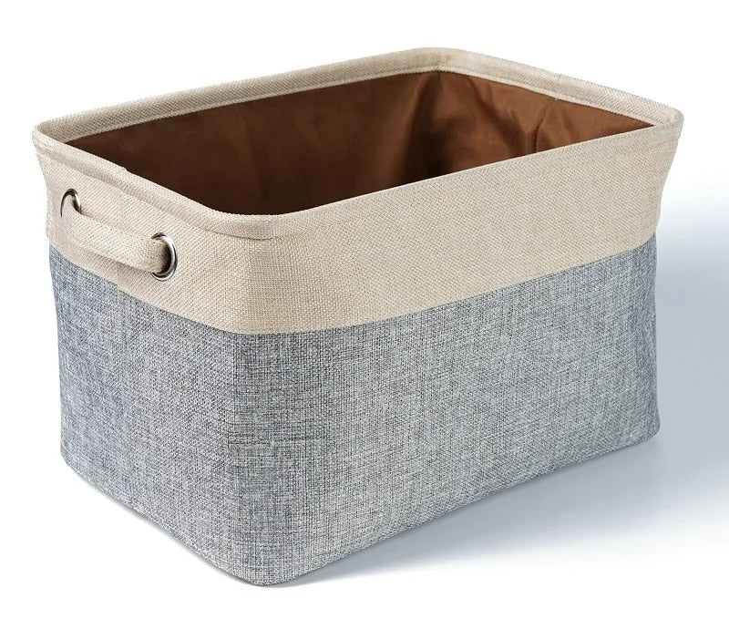 Fabric Linen Closet Storage Baskets Collapsible Toys Storage Bins Cloth Storage Bins for Organizing