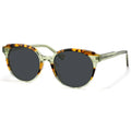 WXJJ-YD1274T New Popular Unisex Fashionable Trendy Acetate Round Sunglasses Matching Laminating Shades with Spring Temple