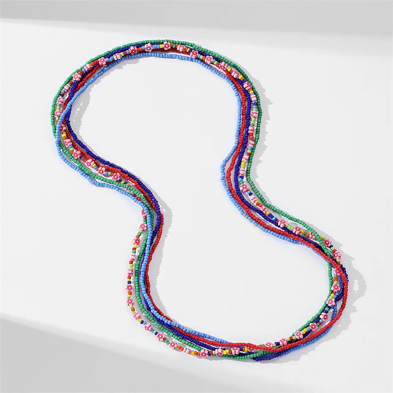 Trendy African Elastic Body Chain Woman Charm Multi Layer Waist Beads Making