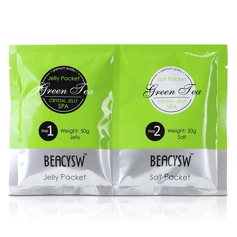 Wholesale Green Tea Jelly Pedicure Foot Spa 2 Steps Pedicure Spa Jelly Foot Soak Cruelty Free Cosmetics Skin Care Product