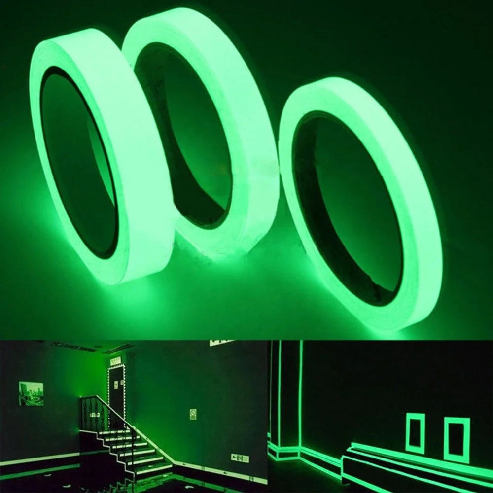 Factory Price Luminous Tape Fluorescent Night Light Self-adhesive Glow Dark Sticker Safety Security Home Decoration Warning Tape