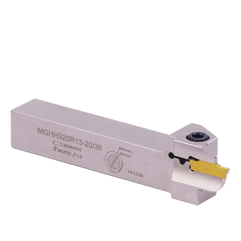 Maifix MGHH Spring Steel White Color End Face Groove Cutter CNC Bore Bar Tool Sets Slotting with MGMN Carbide Inserts