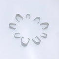 2000pcs/Lot Stainless Steel Pendant Pinch Bail Clasps Necklace Hooks Clips Connector for Jewelry Making