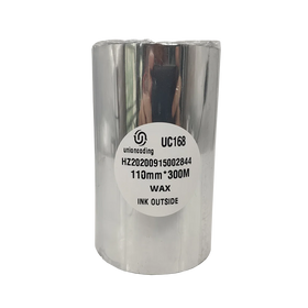 UC168 Wax Type Width 110mm Length 300M Size Thermal Transfer Ribbon for Barcode Printer