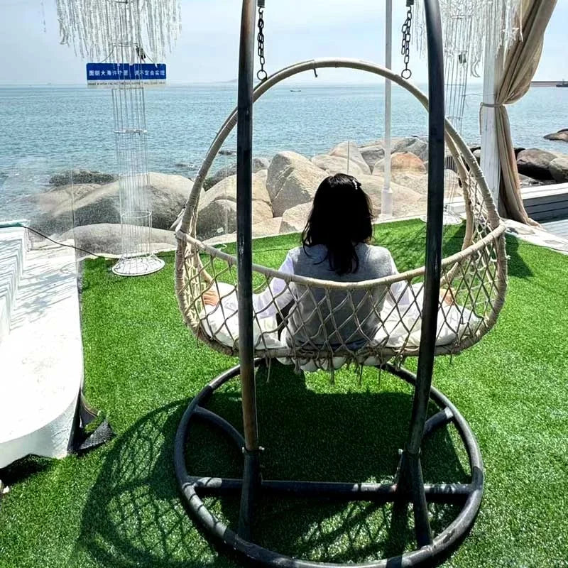 40mm Pile Height Eco-Friendly Material Durable PP PE Artificial Grass Turf for Playground Use
