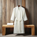 Custom Logo  Luxury Soft Thickened Fabric Autumn Winter Bath Robe for Women Quick Dry Shower Lightweight Waffle Robes