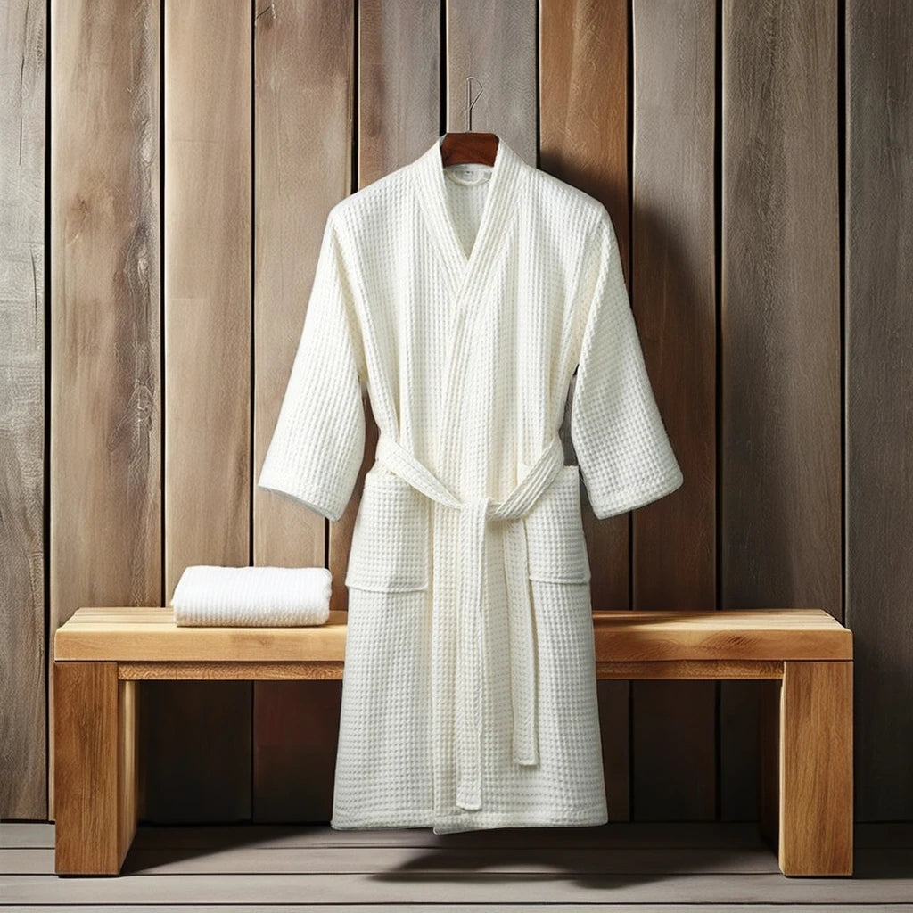 Custom Logo  Luxury Soft Thickened Fabric Autumn Winter Bath Robe for Women Quick Dry Shower Lightweight Waffle Robes