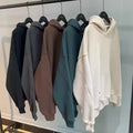 High Quality Custom logo 400G 100% Cotton Heavyweight Fleece Blank Oversized Plus Size Men'S Hoodies MegaBDM