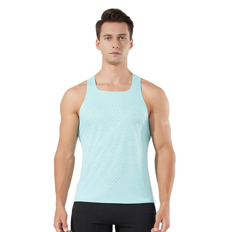 Men's/Women's Lightweight Marathon Running Vest Quick-Drying Fitness Wind Tunnel Training  for Sports Track Field