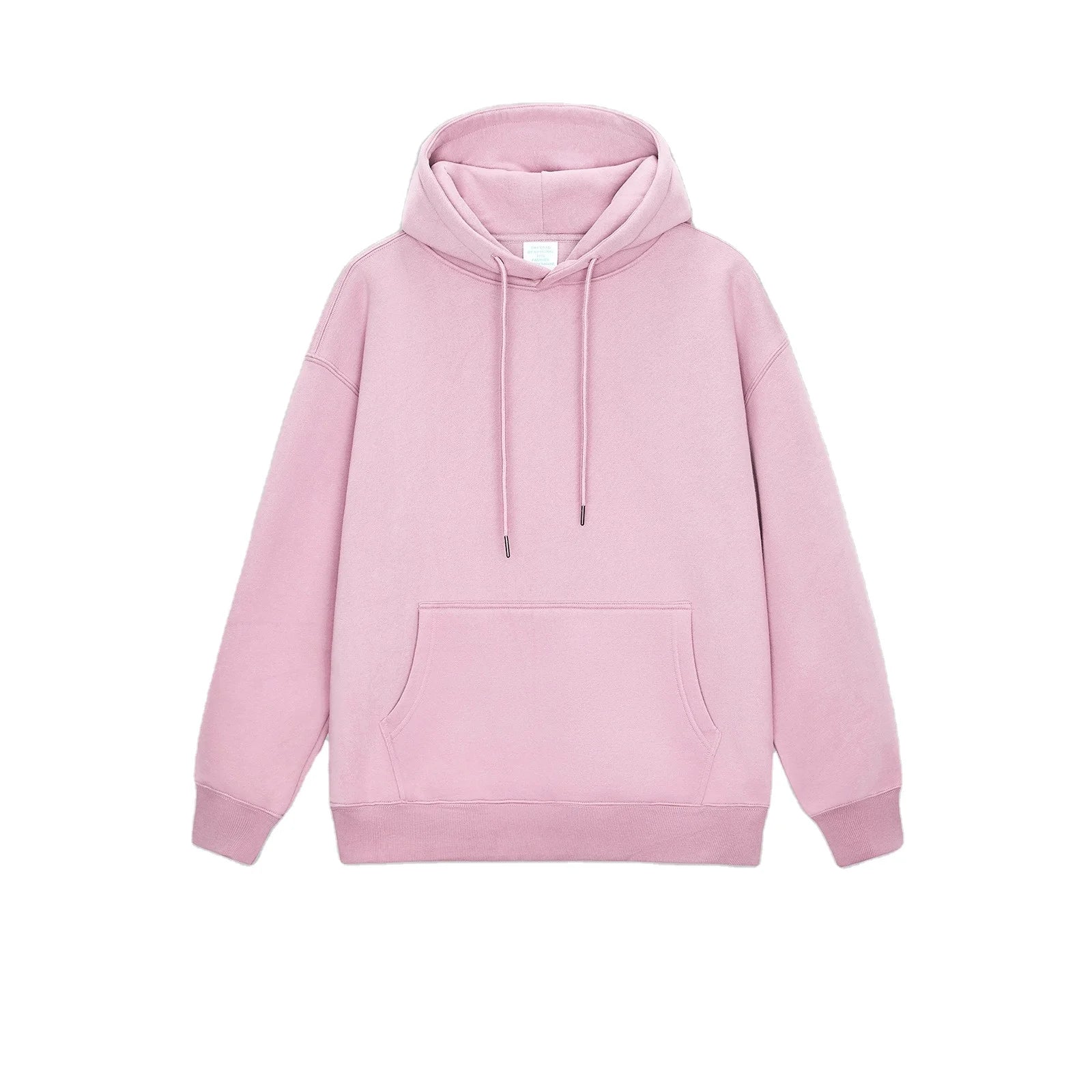 2024 Add Fleece Hoodie  Couples to Thicken Europe and America Solid Color Hoodie Set