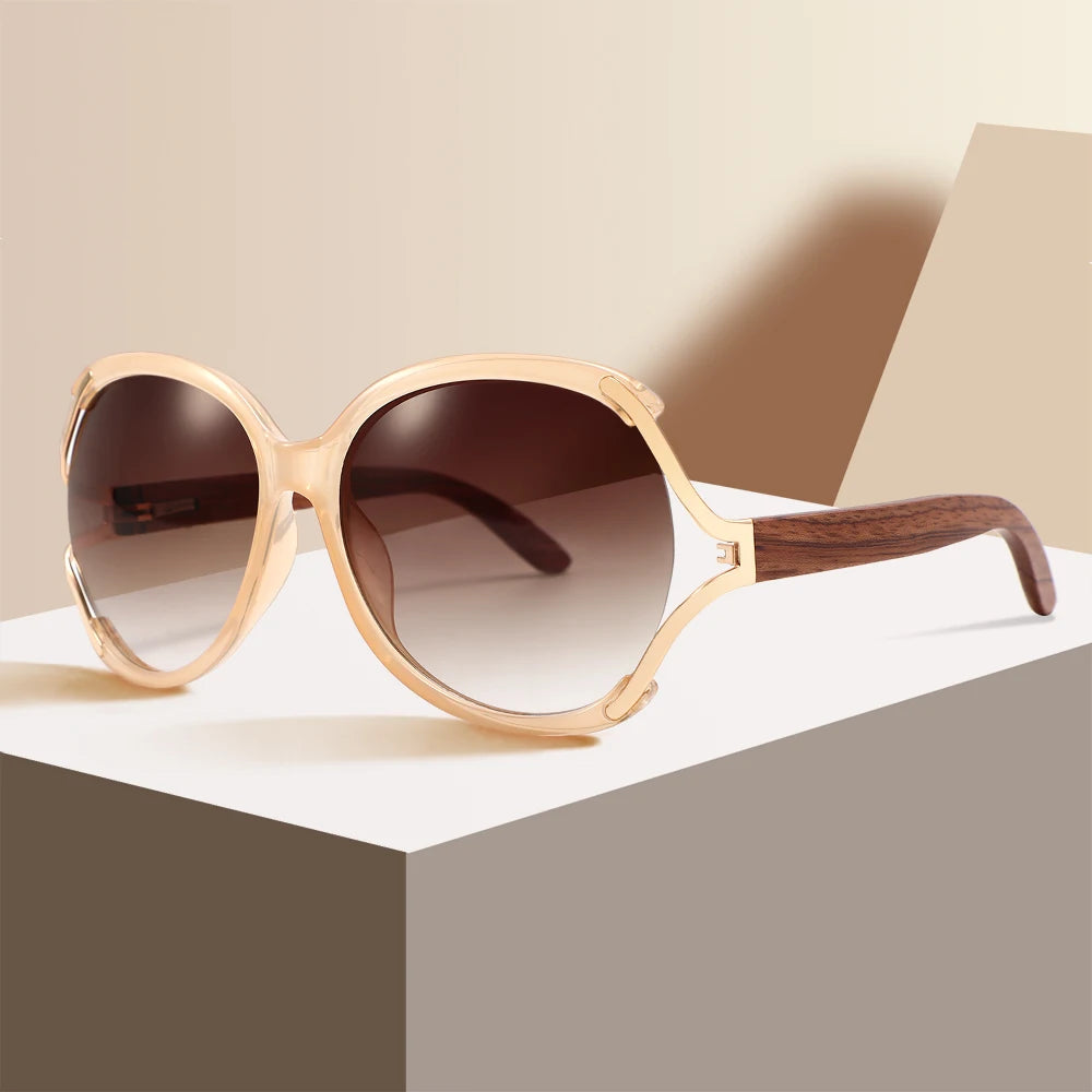 2024  Luxury Fashion Sunglasses Oversized Eye Wear Female Lady New Arrival  Trendy Shades Sunglasses