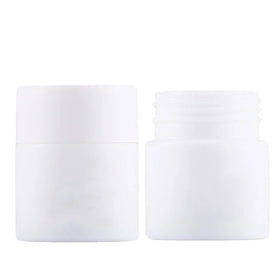 Hot Sale Skin Care Glass Jar White Clear 60ml 4oz Plastic Cap Face Cream Cosmetic with Silk Screen Printing