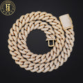 Personalized Hip Hop Jewelry Wholesale Mens 18mm Gold Plated Brass Three Rows 5A Cubic Zirconia Fashion Bubble Cuban Chain