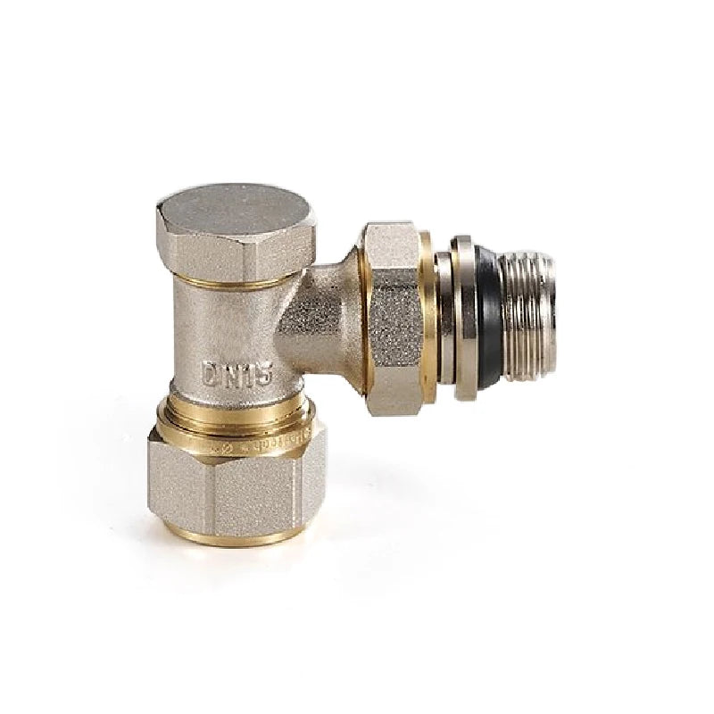 DN15 Copper Brass Radiator Temperature Control Valve Manual Operation Water Straight Angle Pipe Fittings OEM General