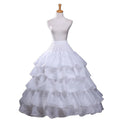 10%OFF 4 Hoops 5 Layers Ball Gown Petticoats  Petticoat Crinoline Underskirt Big Ruffle Wedding Accessories Tulle Underskirts