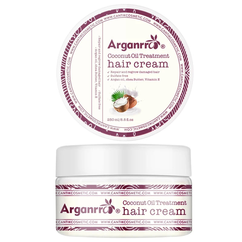 Private Label Coconut Curling Hair Cream for Hair Enhances Repair and Adding Shine