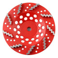 Wholesale 7 Inch Zigzag Segments Concrete Grinding Cup Wheel Diamond Concrete Disc for Grinding Machines
