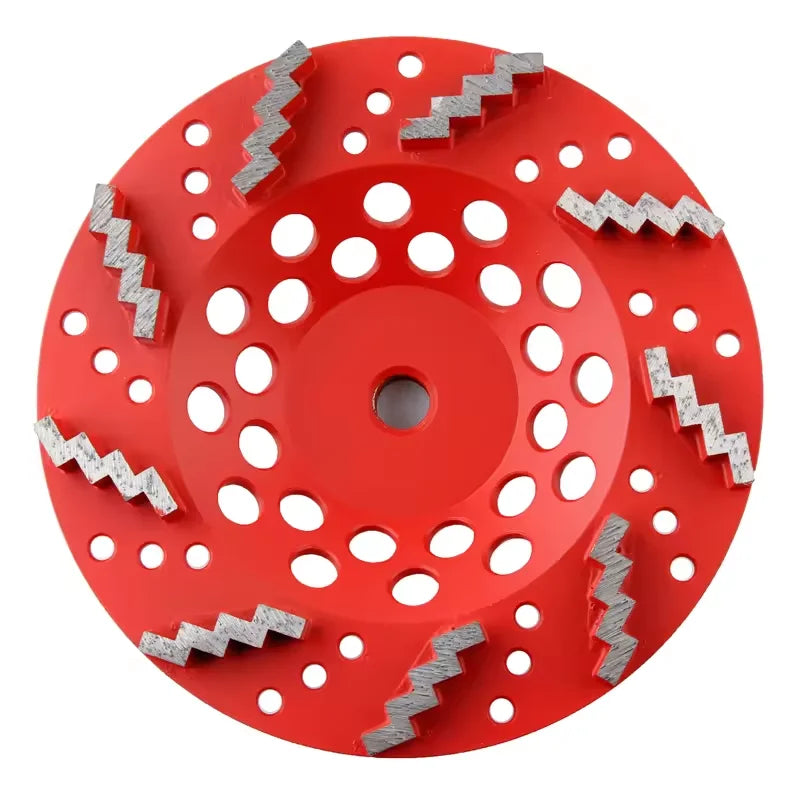 Wholesale 7 Inch Zigzag Segments Concrete Grinding Cup Wheel Diamond Concrete Disc for Grinding Machines
