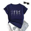 Wholesale Casual Summer Fashion Loose Women's T-Shirts Solid Flower Planet Moon Logo Graphic Print Eco-Friendly Cotton