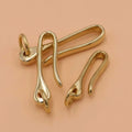 Promotion Key Rings Clip Solid Brass U Key Loop Hook Pocket Brass Purse Other Keychain Ring Belt Clip Hook Car Metal Key Chains