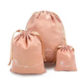 Cheap Large Drawstring pink Satin Dust Bag for Clothes Gifts Package Bundle pink Bag
