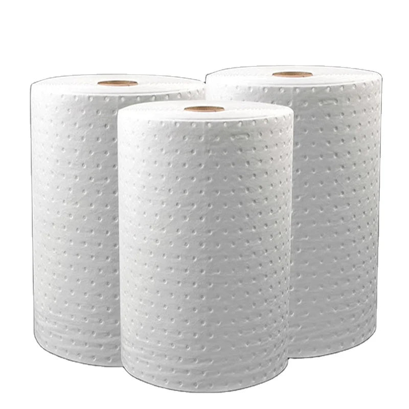 Oilspillpro 100%pp Easy Tearable Marine Oil Spill Absorbent Pads Roll Model OOA-R0350D From Jiangsu for Spill Control