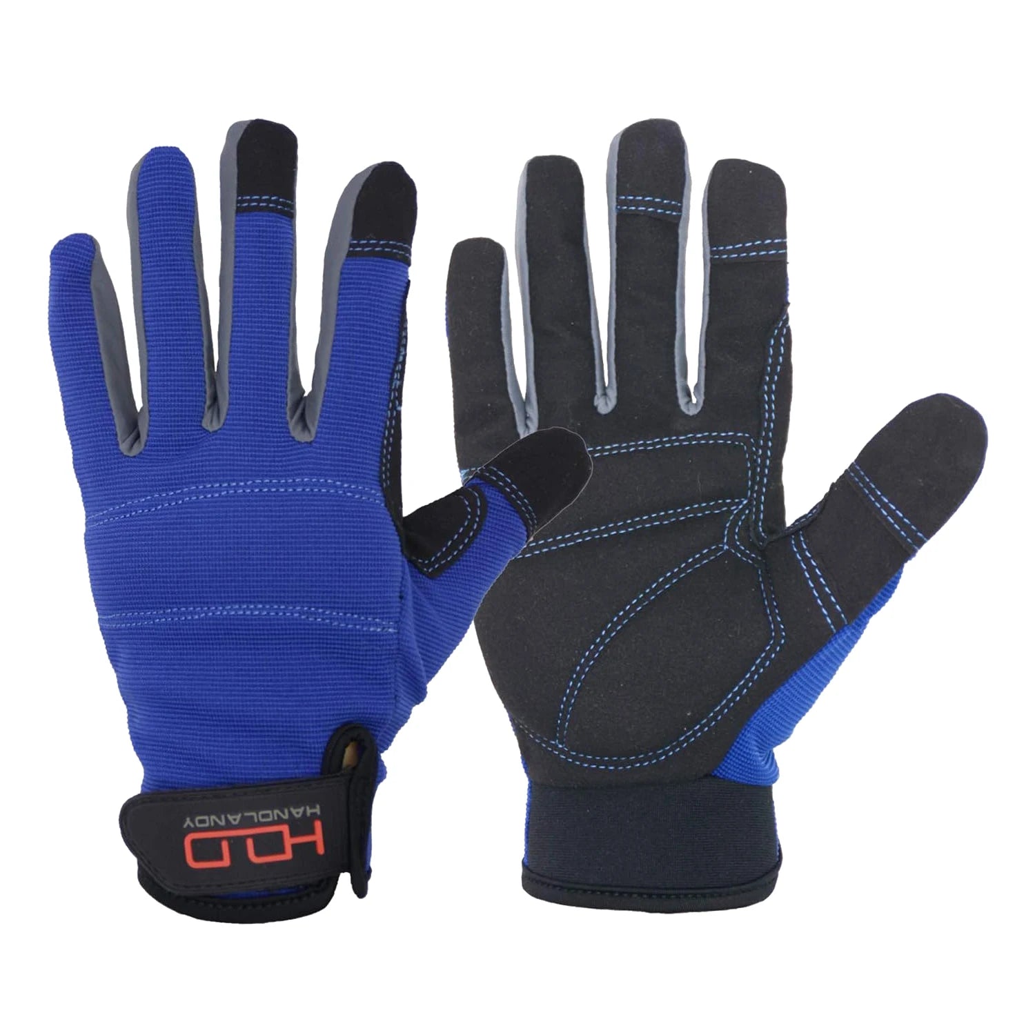 PRI Good Quality Breathable Spandex Back Breathable Adjustable Wist Free Sample Touch Screen Work Gloves