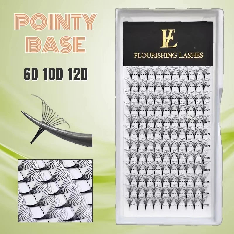 Wholesale Promade Lash Extensions Pointy Base 10D 0.05 Pre Made Eyelash Extensions Wispy Premade Volume Fans