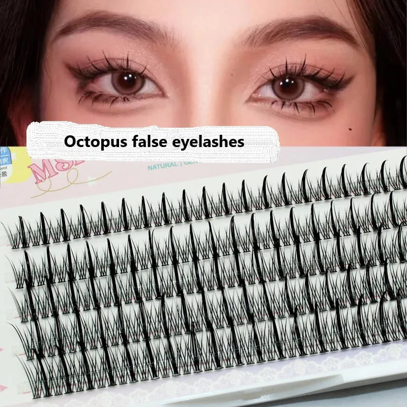 Octopus Thick Mascara Comic Eyelash Fairy Fish Tail Segmented Single Cluster Hair