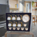 Factory Wholesale  Gold Electroplate Decal Turkish Crystal Glass Cup Set Ramadan Tea Set Arabic With Gift Package