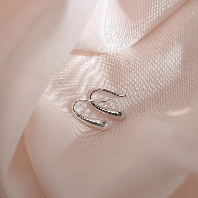 Wholesale Silver Earrings for Women Fashion Jewelry Pendientes Water Drop Earrings