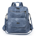 Women Backpack Casual School Shoulder Bag Waterproof Leather Backpack Purse Retro Vegan Leather Convertible Backpack Travel Bag