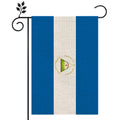 Custom 12x18 Inch Indoor Outdoor Decorative Nicaragua Burlap Garden Flags