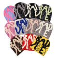 2024 Latest Designer Y2K Beanie Hat Custom Jacquard Soft Elastic Warm Mohair Fur Knitted Acrylic Pullover Cap Beach Business