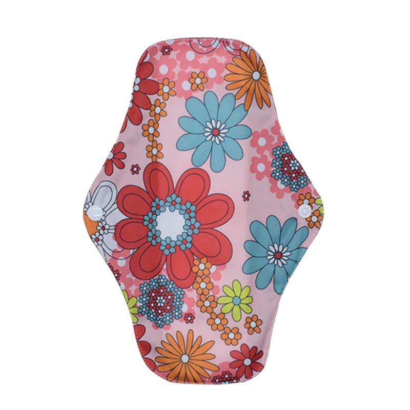 Sanitary Reusable Organic Cotton Bamboo Charcoal Washable Cloth Menstrual Pads