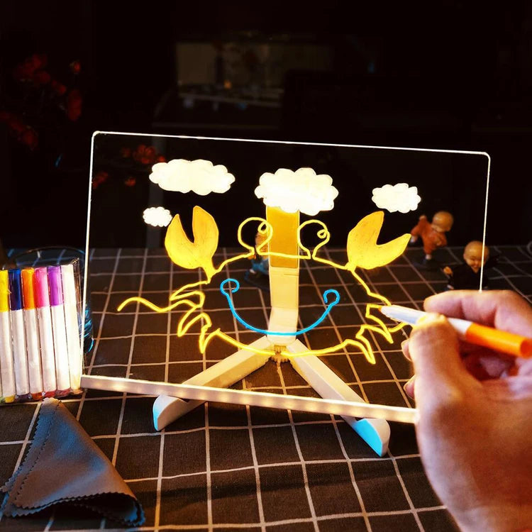 2024 Novelty Unique Christmas Gifts Set Ideas Acrylic Light Board for Kids Christmas Women Girl Boy Children Friend Kids Family