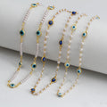 DS New Evil Eye Necklace Personality Evil Eye Oil Drop Eye Fashion  Necklace Accessories Jewelry Women Design Necklaces