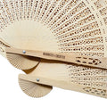 Good Quality Wedding Favors Folding Nature Wood Hand Fan Engrave Names and Date Personalized Fans for Wedding