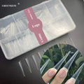 500Pcs Box Bag Private Label New XXL Extra Long 4XL Stiletto Nail Tips False Artificial Clear Extremely Stiletto Nails