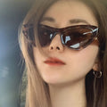 Wholesale Fashion Luxury Unique Shape Sunglasses Men Women Personality Vintage Shades Sun Retro Cat Eye Sunglasses