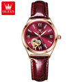 OLEVS 6636  Oem Skeleton  Sport Fashion Casual Watches Woman Wrist Fashion Brand Automatic Mechanical Watch