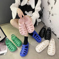Women's 2022 Soft Flat for Slippers with Air Cushion High Heel Easy Wear Indoor and Outdoor EVA Outsole Material for Summer