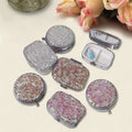 Portable Bling Pill Box Medicine Dispenser Storage Bottle Waterproof Pill Case Container Pill Holder With Keychain Outdoor Using