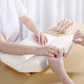 Foldable Nail Pillow Hand Mat Log Adjustable Height Leather Hand Pillow Arm Rest for Nail Salon