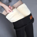 Women's Autumn and Winter New Plus Size Lamb Fleece Bottom Small Feet Pants Thickened High Waist Warm Pants and Casual Pants