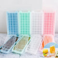 Ice Cube Tray with Lid Non-stick Ice Cube Bar Tool for Home Honeycomb Cubes Cream Box With Lid DIY Ice Cube Mold