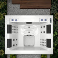 2026 Modern Acrylic Luxury 4-Person Hot Tub Whirlpool Massage Eco-Friendly Freestanding Outdoor Spa for Home Hotels Square